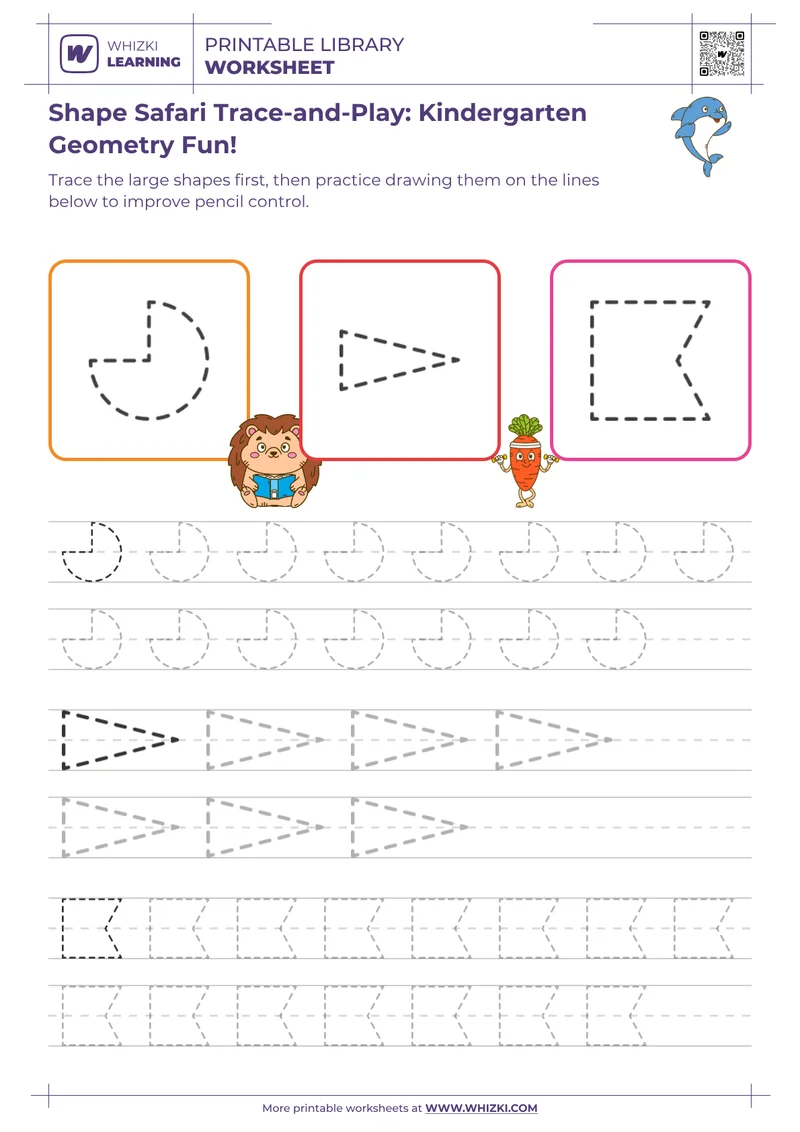 Shape Safari Trace-and-Play: Kindergarten Geometry Fun!