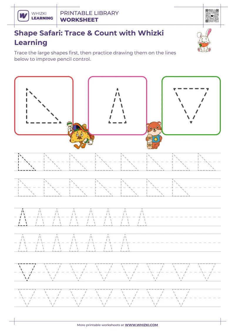 Shape Safari: Trace & Count with Whizki Learning