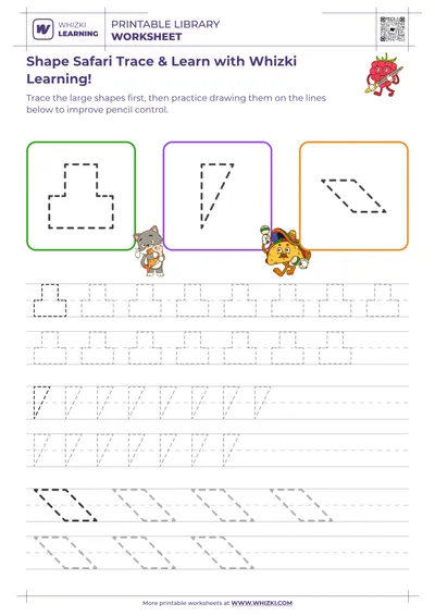 Shape Safari Trace & Learn with Whizki Learning!