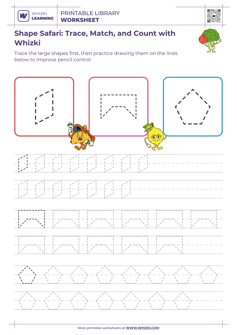 Shape Safari: Trace, Match, and Count with Whizki