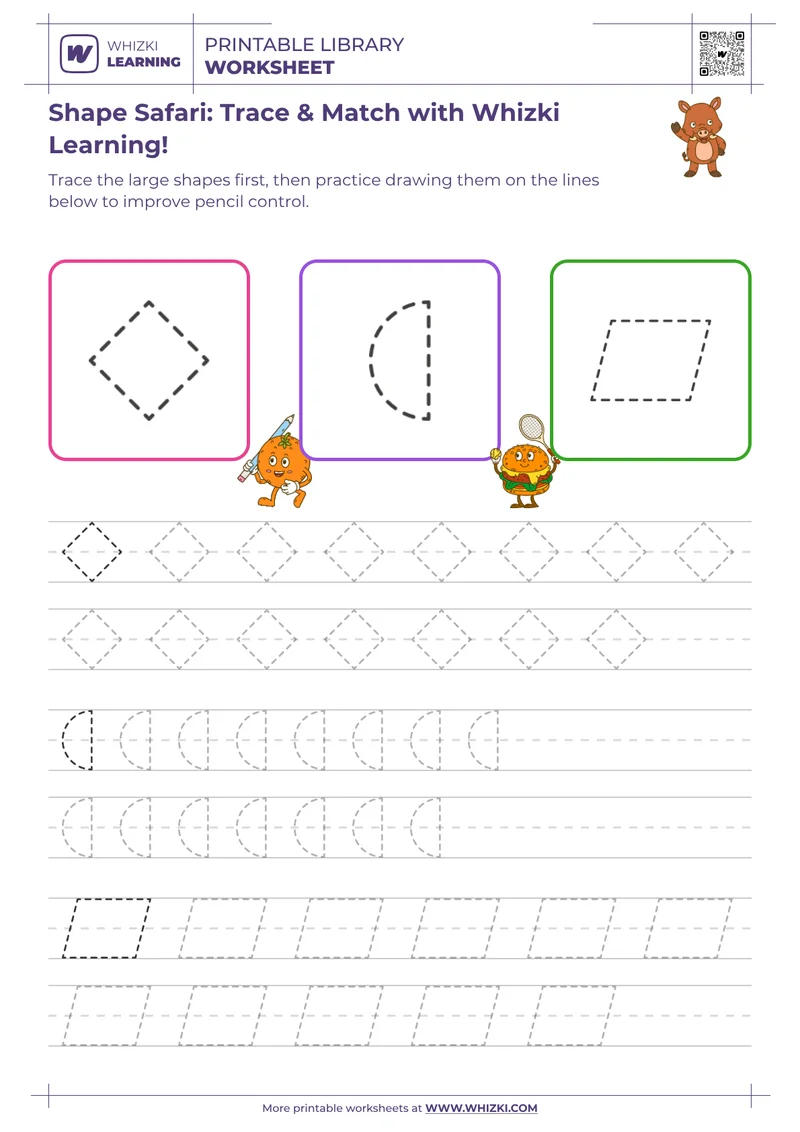 Shape Safari: Trace & Match with Whizki Learning!