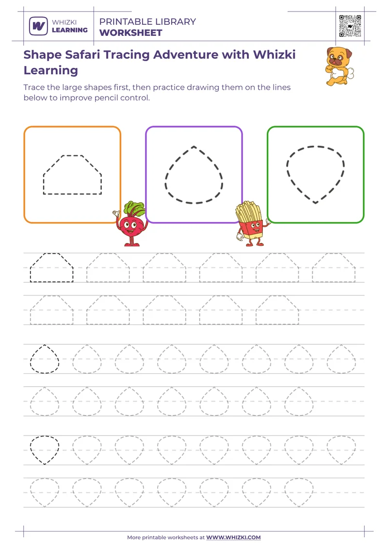Shape Safari Tracing Adventure with Whizki Learning