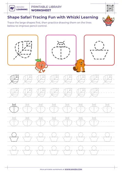 Shape Safari Tracing Fun with Whizki Learning