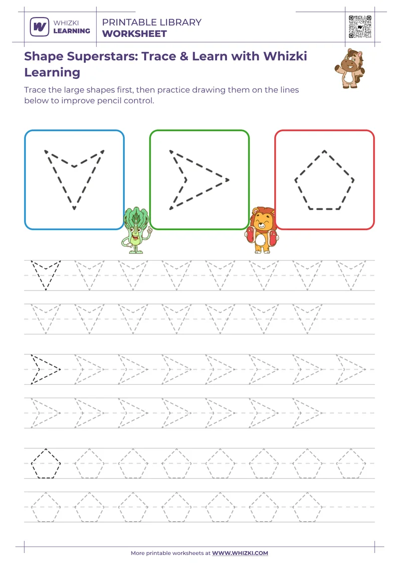 Shape Superstars: Trace & Learn with Whizki Learning