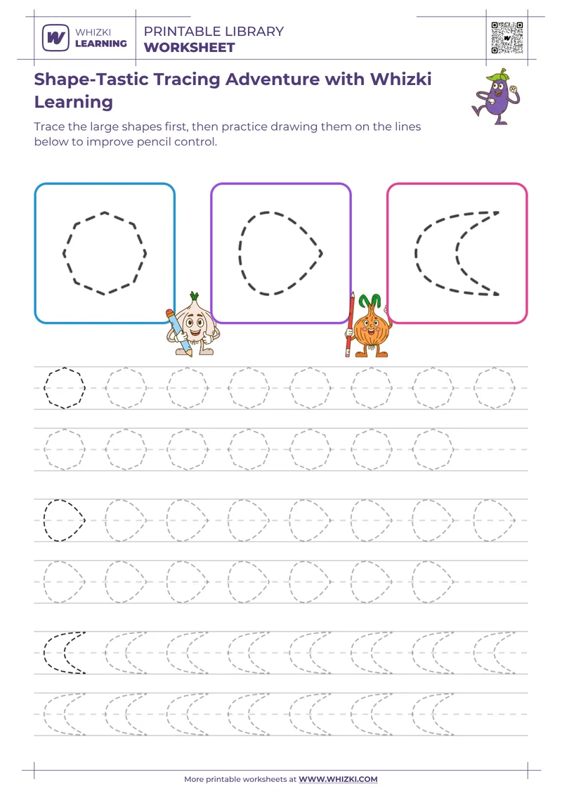 Shape-Tastic Tracing Adventure with Whizki Learning
