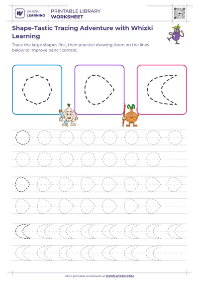 Shape-Tastic Tracing Adventure with Whizki Learning