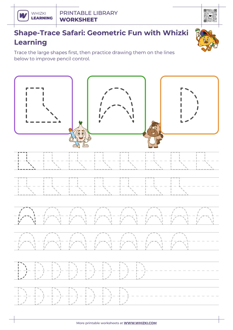 Shape-Trace Safari: Geometric Fun with Whizki Learning