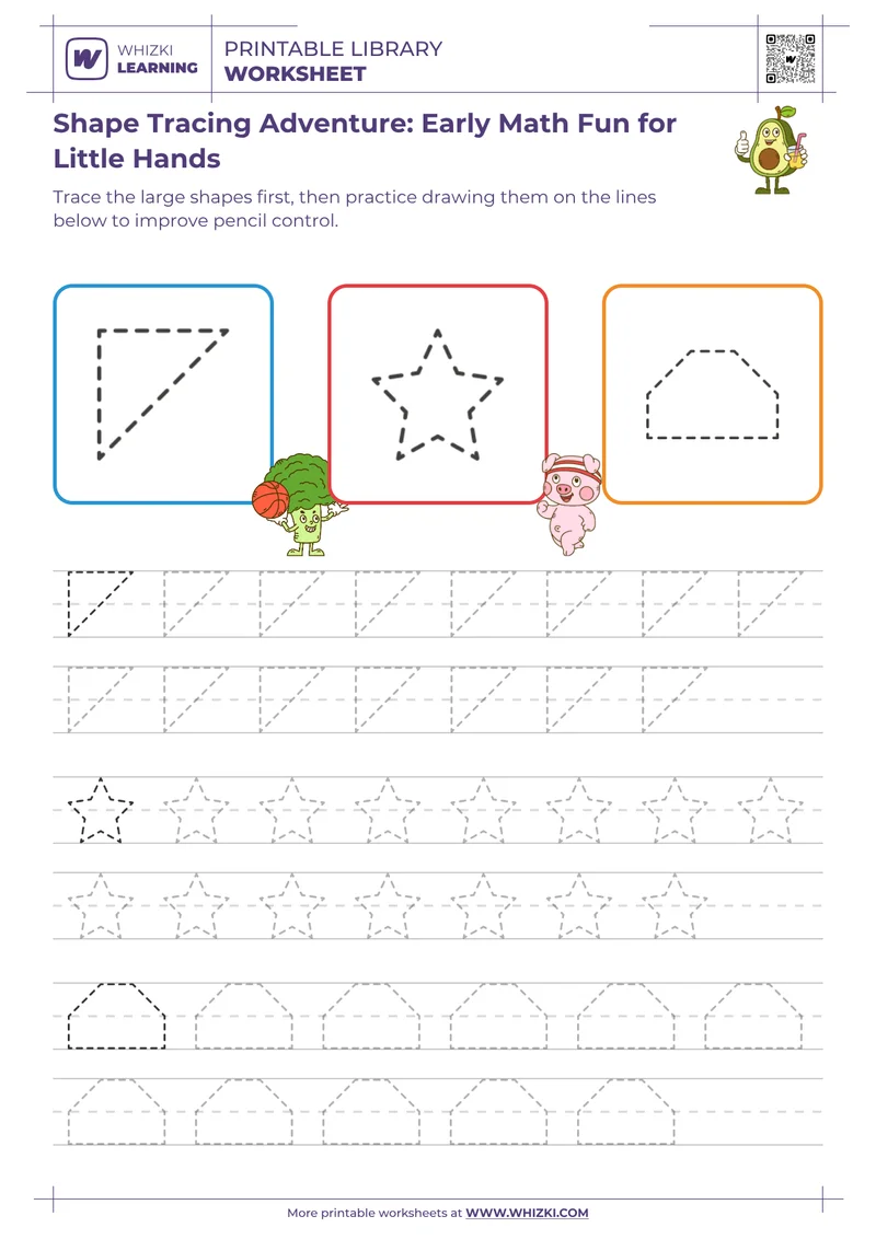 Shape Tracing Adventure: Early Math Fun for Little Hands