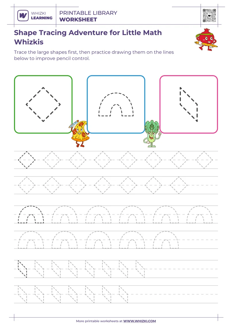 Shape Tracing Adventure for Little Math Whizkis