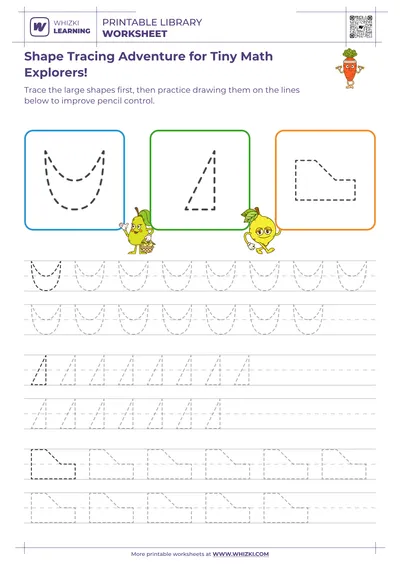 Shape Tracing Adventure for Tiny Math Explorers!