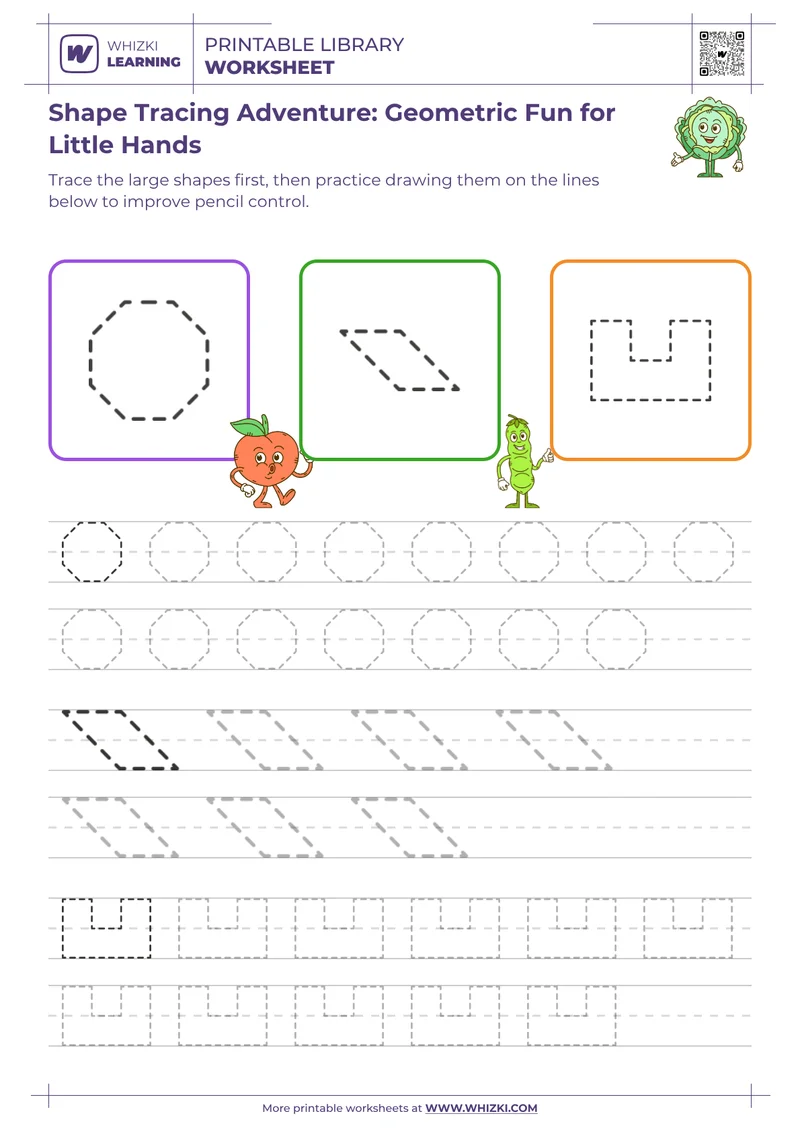Shape Tracing Adventure: Geometric Fun for Little Hands