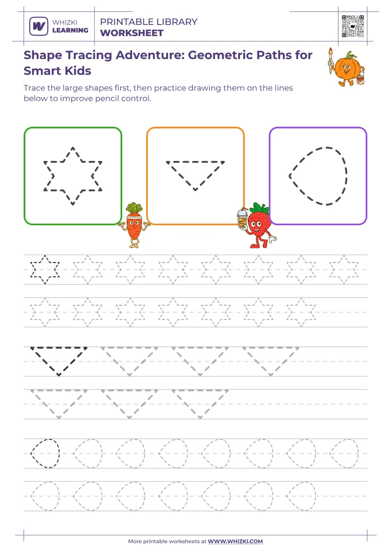 Shape Tracing Adventure: Geometric Paths for Smart Kids