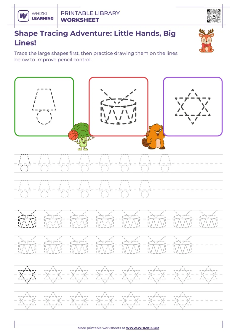Shape Tracing Adventure: Little Hands, Big Lines!