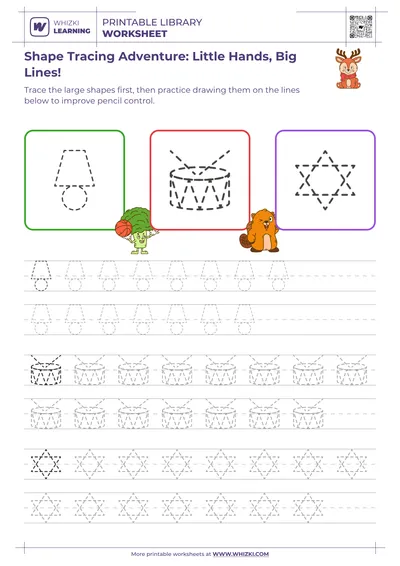 Shape Tracing Adventure: Little Hands, Big Lines!