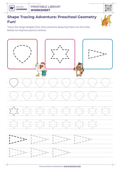 Shape Tracing Adventure: Preschool Geometry Fun!