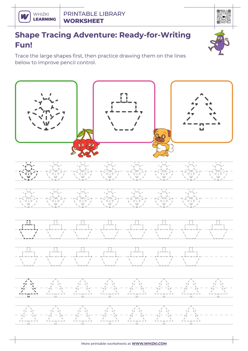 Shape Tracing Adventure: Ready-for-Writing Fun!