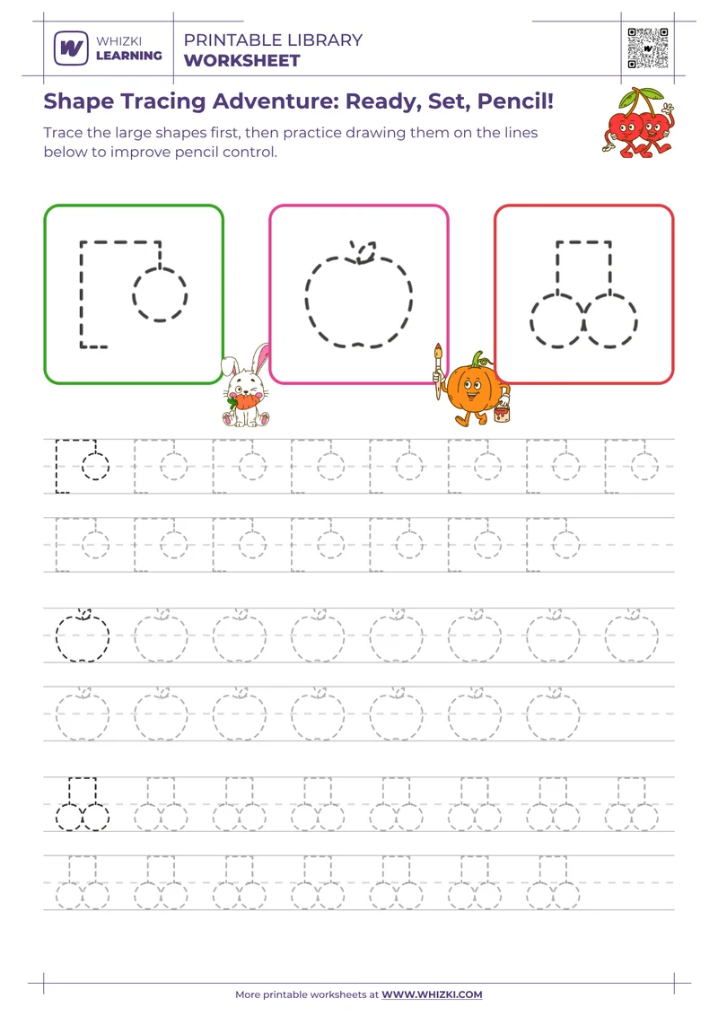 Shape Tracing Adventure: Ready, Set, Pencil!