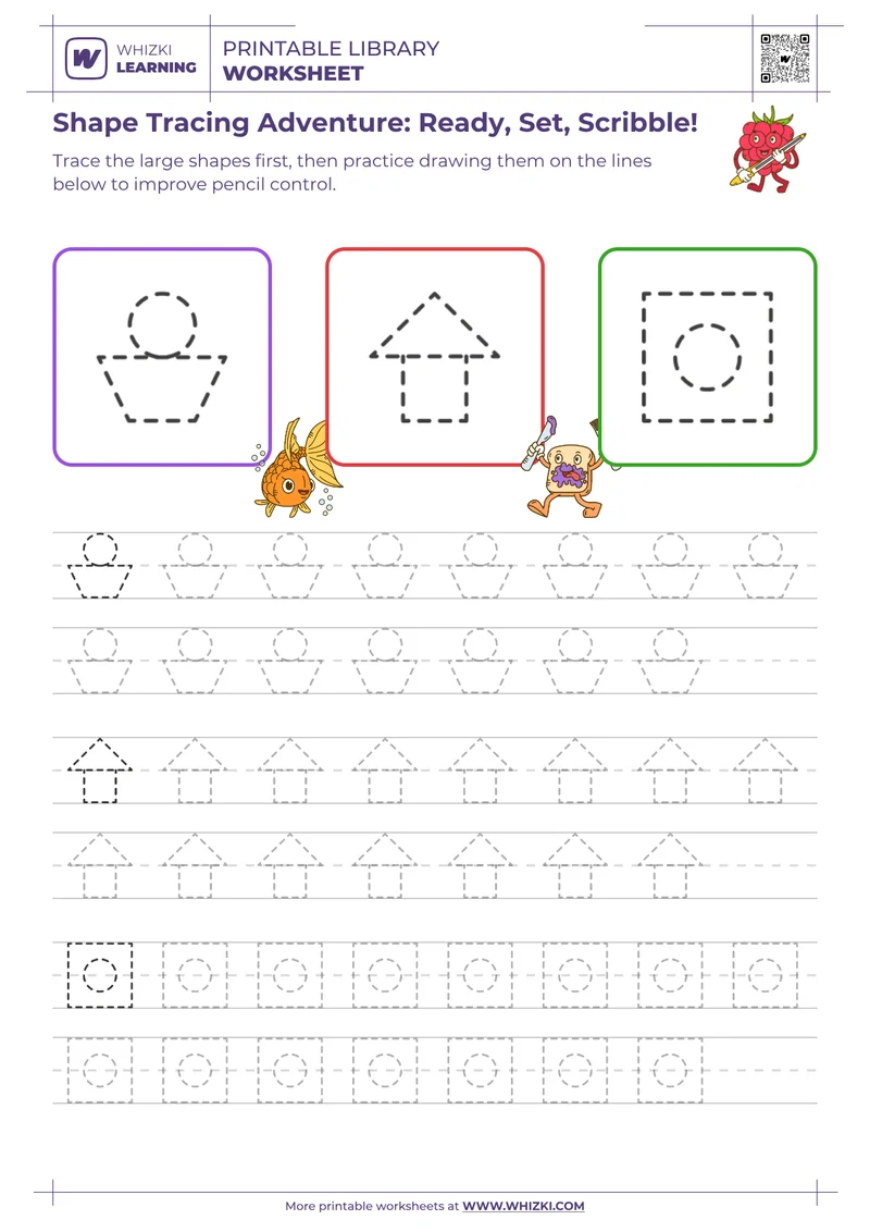 Shape Tracing Adventure: Ready, Set, Scribble!