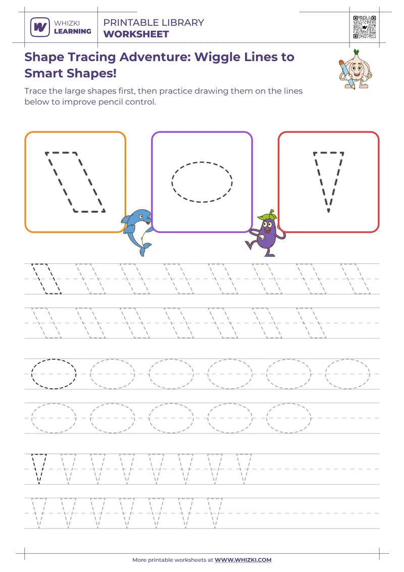 Shape Tracing Adventure: Wiggle Lines to Smart Shapes!