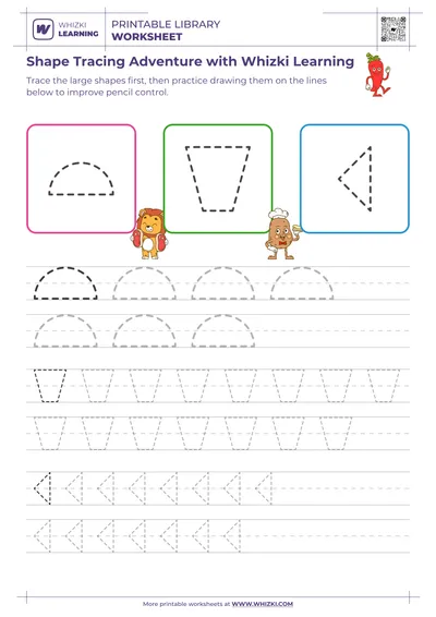 Shape Tracing Adventure with Whizki Learning