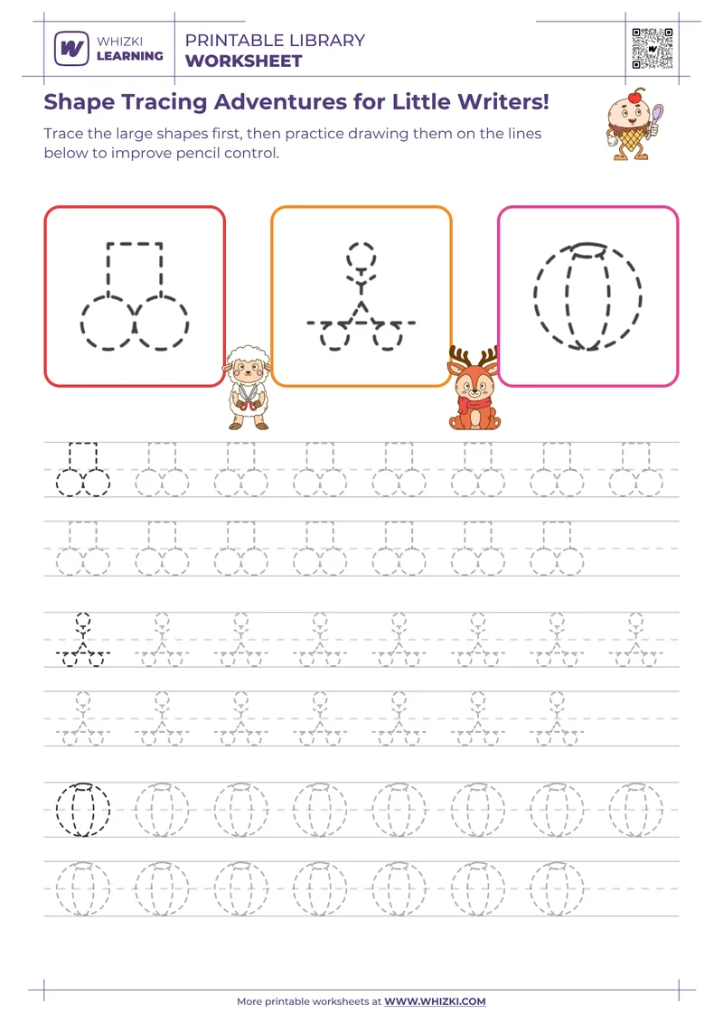 Shape Tracing Adventures for Little Writers!