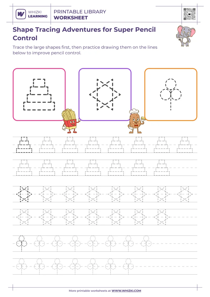 Shape Tracing Adventures for Super Pencil Control