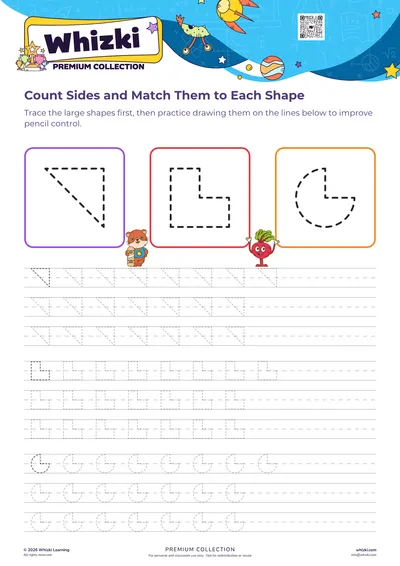 Count Sides and Match Them to Each Shape