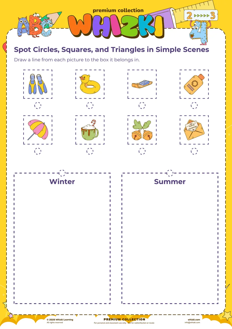Spot Circles, Squares, and Triangles in Simple Scenes