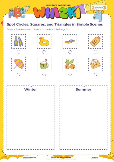 Spot Circles, Squares, and Triangles in Simple Scenes
