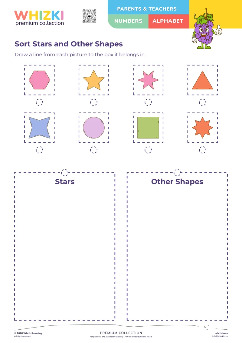 Sort Stars and Other Shapes
