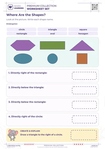 Find Shapes to the Right and Below