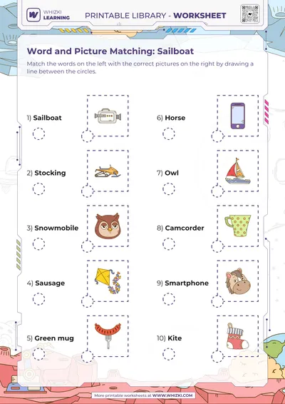 Word and Picture Matching: Sailboat
