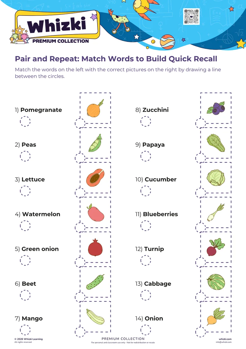 Pair and Repeat: Match Words to Build Quick Recall