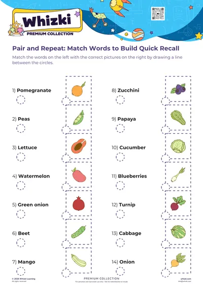 Pair and Repeat: Match Words to Build Quick Recall