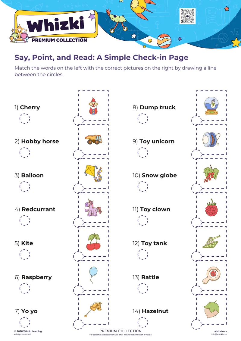 Say, Point, and Read: A Simple Check-in Page
