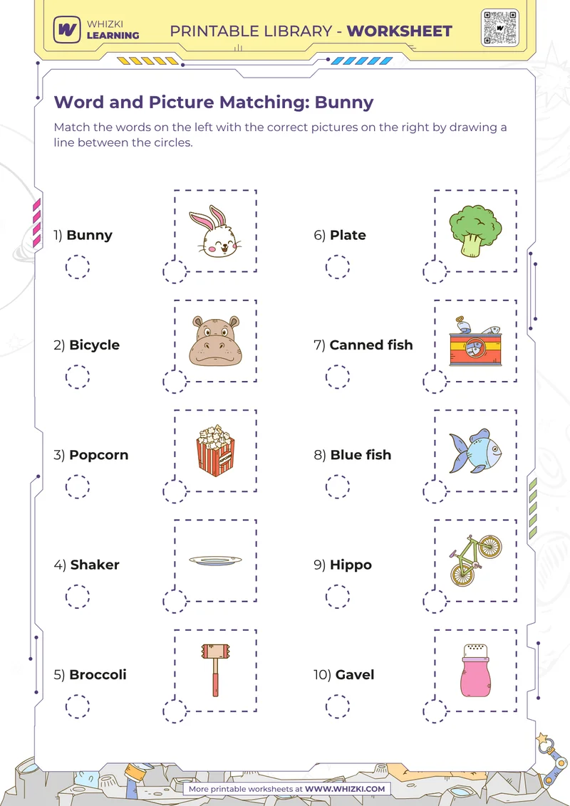 Word and Picture Matching: Bunny