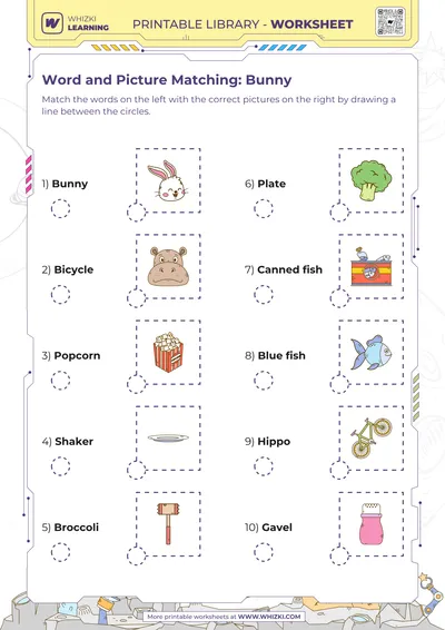 Word and Picture Matching: Bunny