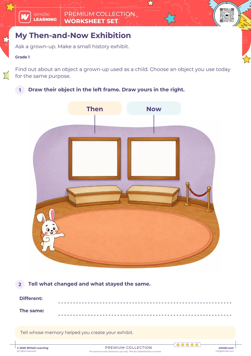 Create a Then-and-Now Family Museum Exhibit