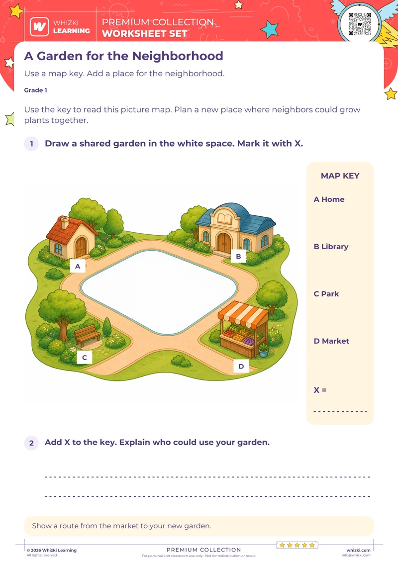 Use a Map Key to Plan a Neighborhood Garden