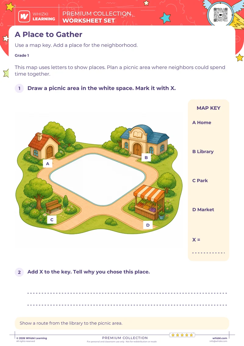 Use a Neighborhood Map Key: Add a Picnic Place