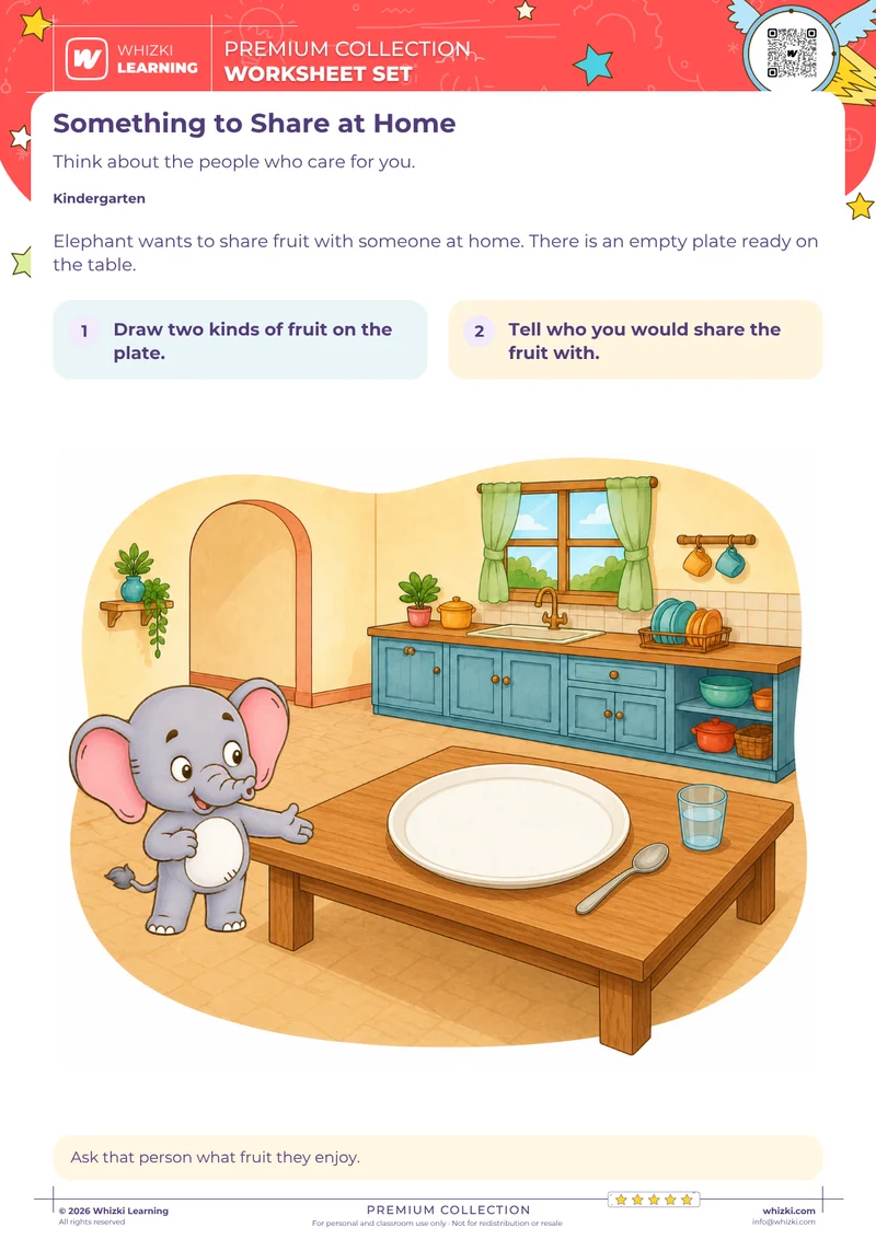 Draw Fruit to Share With Someone at Home