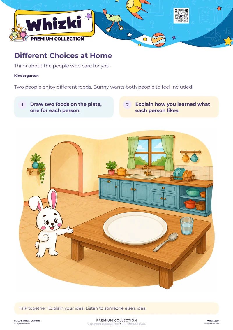 Different Food Choices at Home: Family Care