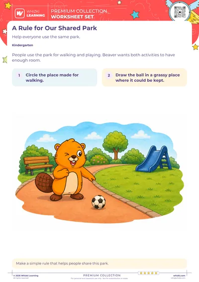 Shared Park Rules: Walk, Play, and Draw Safely