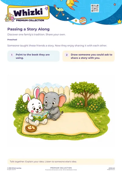 Passing a Story Along: Family Tradition Page