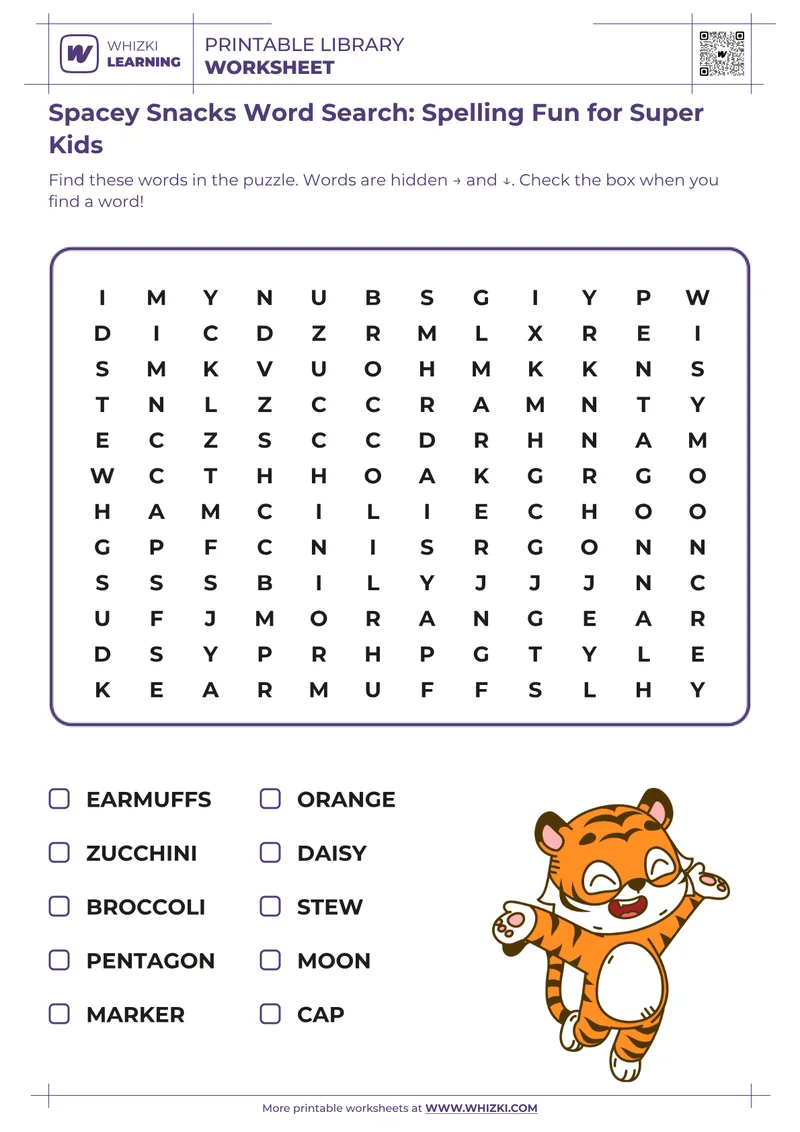 Spacey Snacks Word Search: Spelling Fun for Super Kids