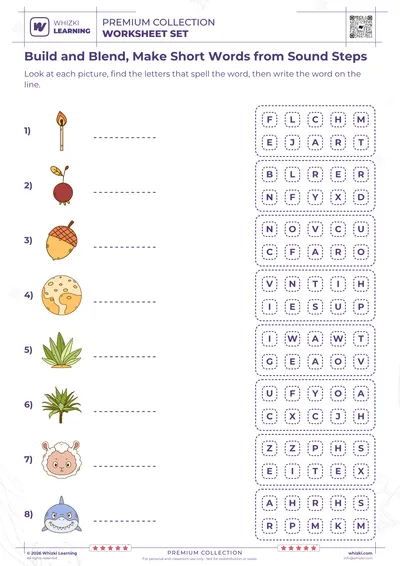 Build and Blend, Make Short Words from Sound Steps
