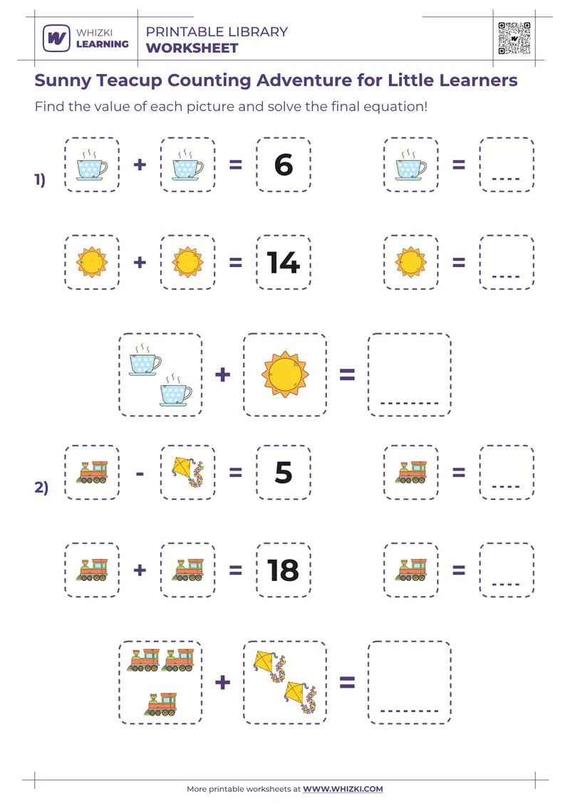 Sunny Teacup Counting Adventure for Little Learners
