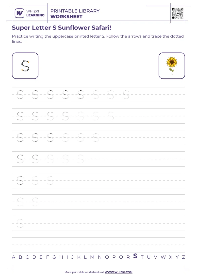 Super Letter S Sunflower Safari!