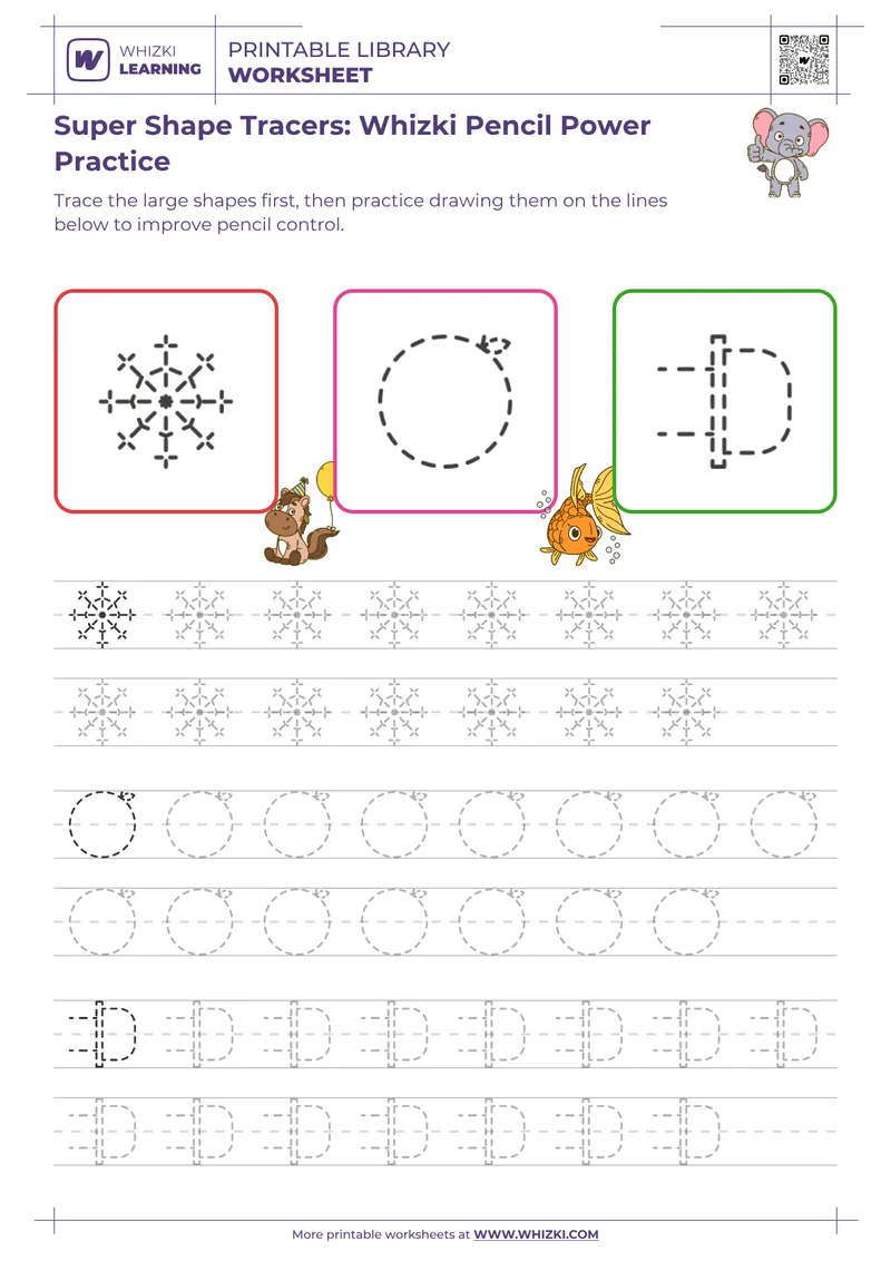 Super Shape Tracers: Whizki Pencil Power Practice