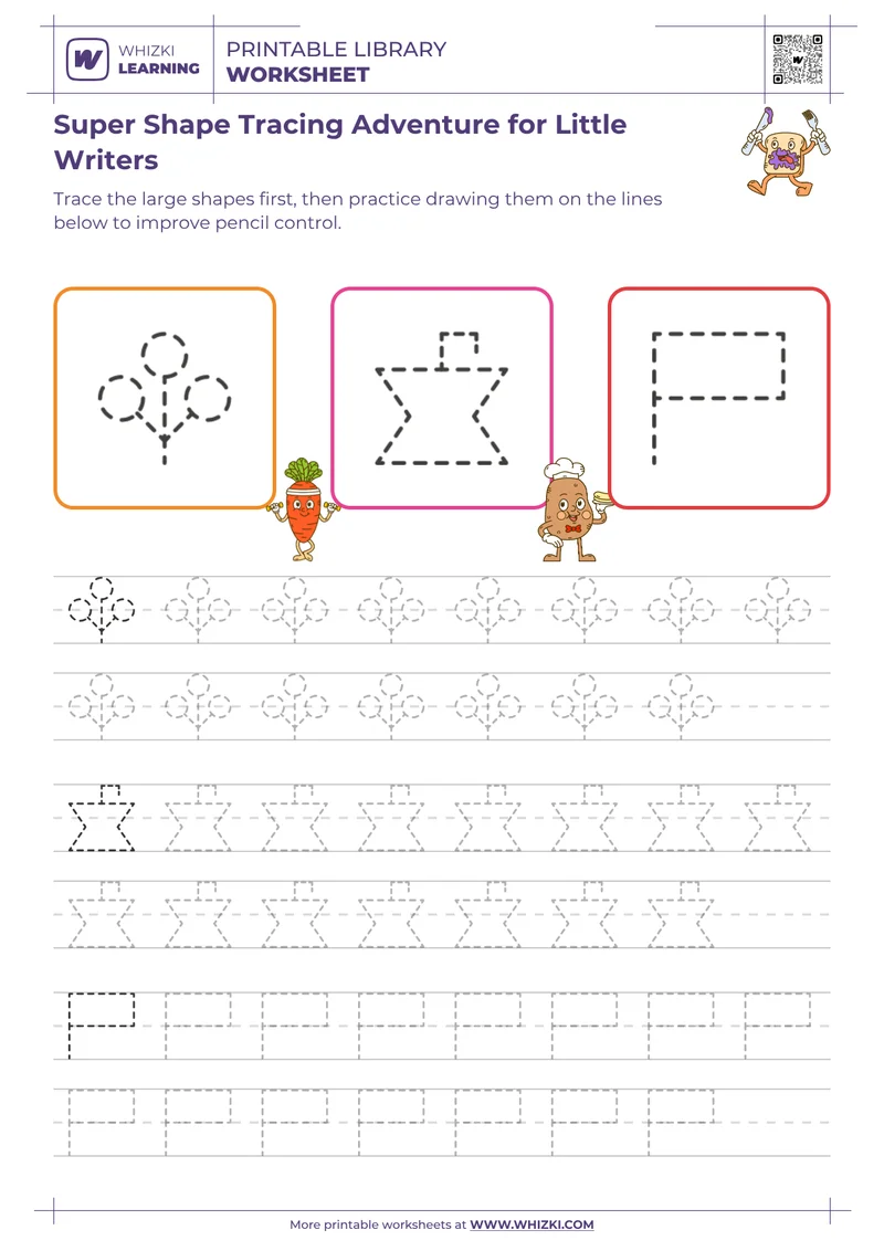 Super Shape Tracing Adventure for Little Writers